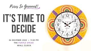 Exclusive First Look at Purple spear wall clock @antaryuga