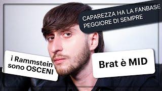 LE VOSTRE PEGGIORI UNPOPULAR OPINION MUSICALI (Mannaggia)