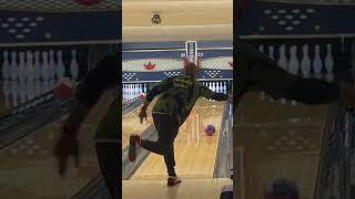 Inside sneak peek at 2024 US Open pattern day 1. Practice.. #bowling #youtubeshorts #fun