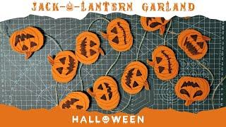 DIY Jack-o'-lantern Garland for Halloween Decorations | Under $15 Crafts