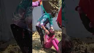 holi with family ️ | #youtubeshorts | #masti | #tranding | #viralvideo || @rashimishra4863||