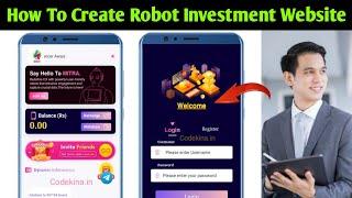 How To Create Investment Website For Free | Investment Website Kaise Banaye 2024 | Investment Script