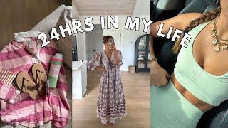 VLOG: 24hrs in my life (pilates, hauls, + more)