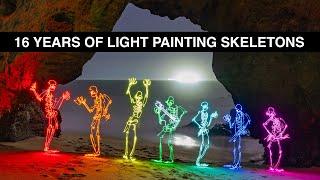 16 Years of Light Painting Skeletons