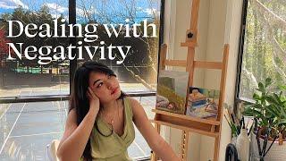 you will NEVER be an ARTIST dealing with negativity from others & within, paint with me studio vlog