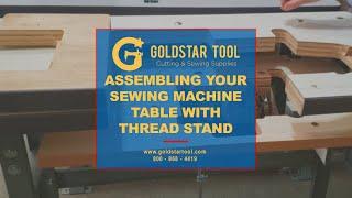 Product Showcase - Sewing Machine Table with Thread Stand - Goldstartool.com - 800-868-4419