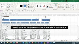 Excel Tips: Creating a Macro Button