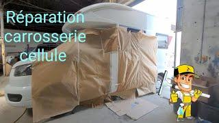 #54 Réparation carrosserie cellule #campingcar #vanlife #corse