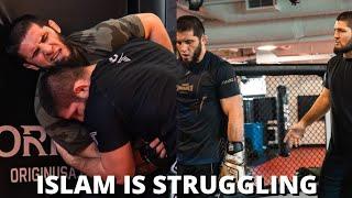 Islam Makhachev intense training Camp with Khabib for UFC 311