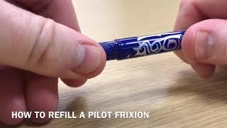 How to refill a Pilot FriXion