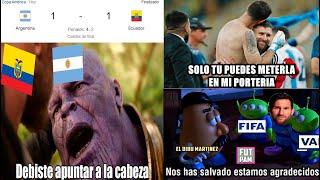 Memes Argentina vs. Ecuador (4-3) | Ecuador Eliminado en Penales, Messi falla Penal Dibu lo Salva