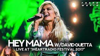 David Guetta & Bebe Rexha Live! | "Hey Mama" at iHeartRadio Music Festival 2017  *FALLS ON STAGE*