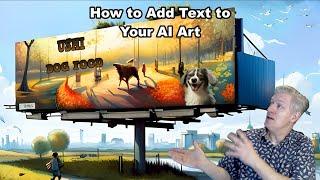 How to Add Text to AI generated Art. SDXL, DALL-E, Stable Version, nightcafe, text to art