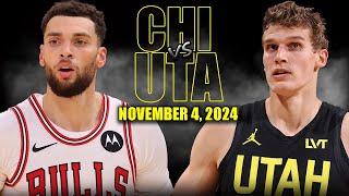 Chicago Bulls vs Utah Jazz Full Game Highlights - November 4, 2024 | 2024-25 NBA Season