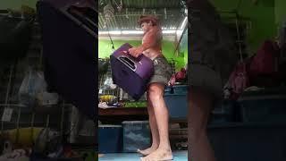 #tarzan back exercise 20kg travelbag 4sets 12reps