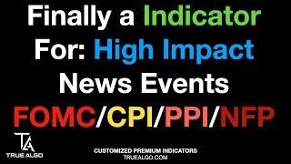 How to Trade High Impact News Events: FOMC CPI PPI NFP with True Algo