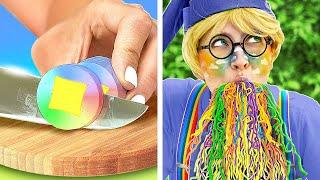 How To Cook Rainbow Food! *Elf’s Secret Kitchen Gadgets and Hacks*