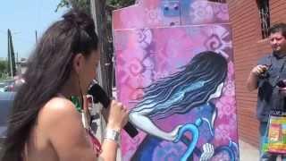 Lilia Ramirez (LiliFlor) Boyle Heights Electrical Art Box Tour 2014