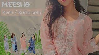 Meesho Kurti / Kurta sets haul | Meesho Summer Kurta sets haul | Cotton Anarkali kurta #meeshofinds