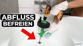 Abfluss verstopft? - So befreien Sie ihren Abfluss ohne Chemie in unter 8 Minuten!