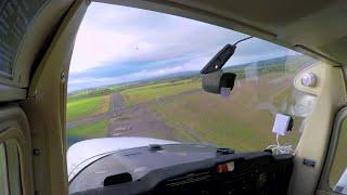 A tricky gusty  landing at Eshott Airfield in Northumberland