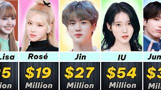 Richest Kpop idols in 2024 by Net worth