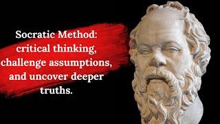 Socratic Method:  #Inquiry #Logic #IntellectualDialogue #Dialectic #Socrates #Wisdom #SelfReflection