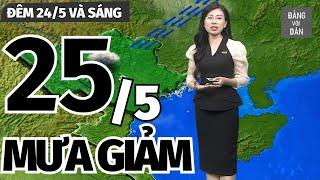 Dự báo thời tiết hôm nay và ngày mai 25/5 | Dự báo thời tiết đêm nay mới nhất | Đảng với Dân