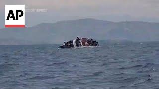 Video shows moment boat sinks in eastern Congo, killing at least 78