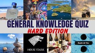 General Knowledge Quiz Pt2 | Hard Edition | Trivia Quiz