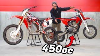 WE 450 SWAPPED OUR PITBIKE (HARDER THAN EXPECTED)