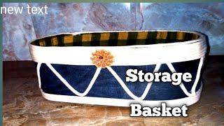 SUPER BEAUTIFUL IDEA BEST OUT OF CRAFT Storage Basket