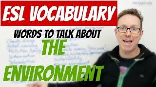 English lesson - Environment vocabulary - palabras en inglés