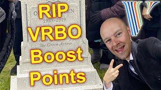 VRBO Boost Points are gone for good!