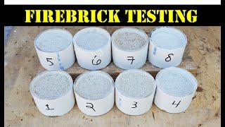 DIY Firebrick Mix Testing - High Temperature + Drop Test - Adding a Wire Mesh for Reinforcement