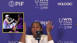 Coco Gauff Press Conference after beating Iga Swiatek - WTAFinals 2024