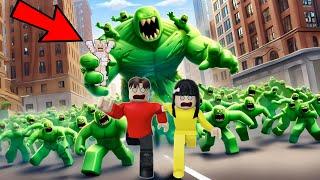 Yuta, Mio Dan Baby Celine Membuat Benteng Anti Zombie || ROBLOX