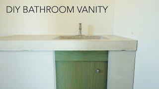 Concrete Bathroom Sink and Vanity