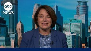 Sen. Amy Klobuchar reacts to Harris’ VP pick Gov. Tim Walz