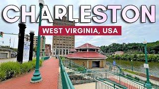 West Virginia Walking Tour, USA: Downtown Charleston - 4K