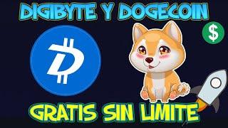 Gratis Gana DIGIBYTE y DOGECOIN Super Paginas