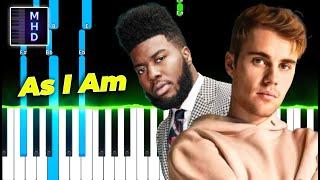 Justin Bieber - As I Am ft. Khalid (Piano Tutorial Easy)