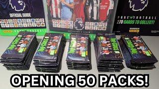 OPENING 50 PACKS! New Panini Premier League Top Class 2025 Collection!