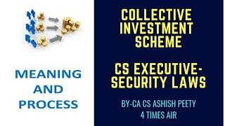 Meaning and Process of Collective Investment Scheme