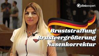 Frau Sinem hatte eine Nasenoperation, eine Brustvergrößerung und eine Bruststraffung