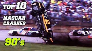 Top 10 NASCAR Crashes - 90's Edition