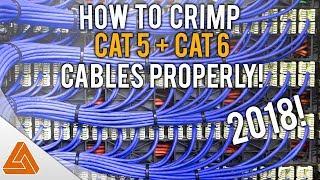 How to Crimp RJ-45(Cat 5 & Cat 6) Cables! Easy!