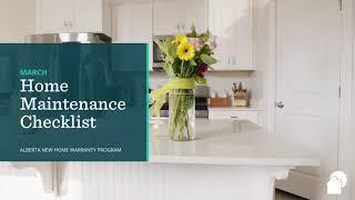 March Home Maintenance Checklist | ANHWP