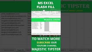 10 EXCEL Features every analyst should know | FLASH FILL #SHORTS