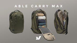 New Travel Bag From Able Carry - The Able Carry Max Backpack